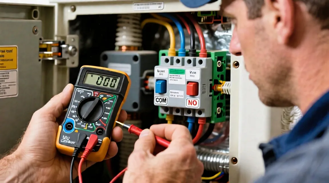 Verificación del relé COM-NO