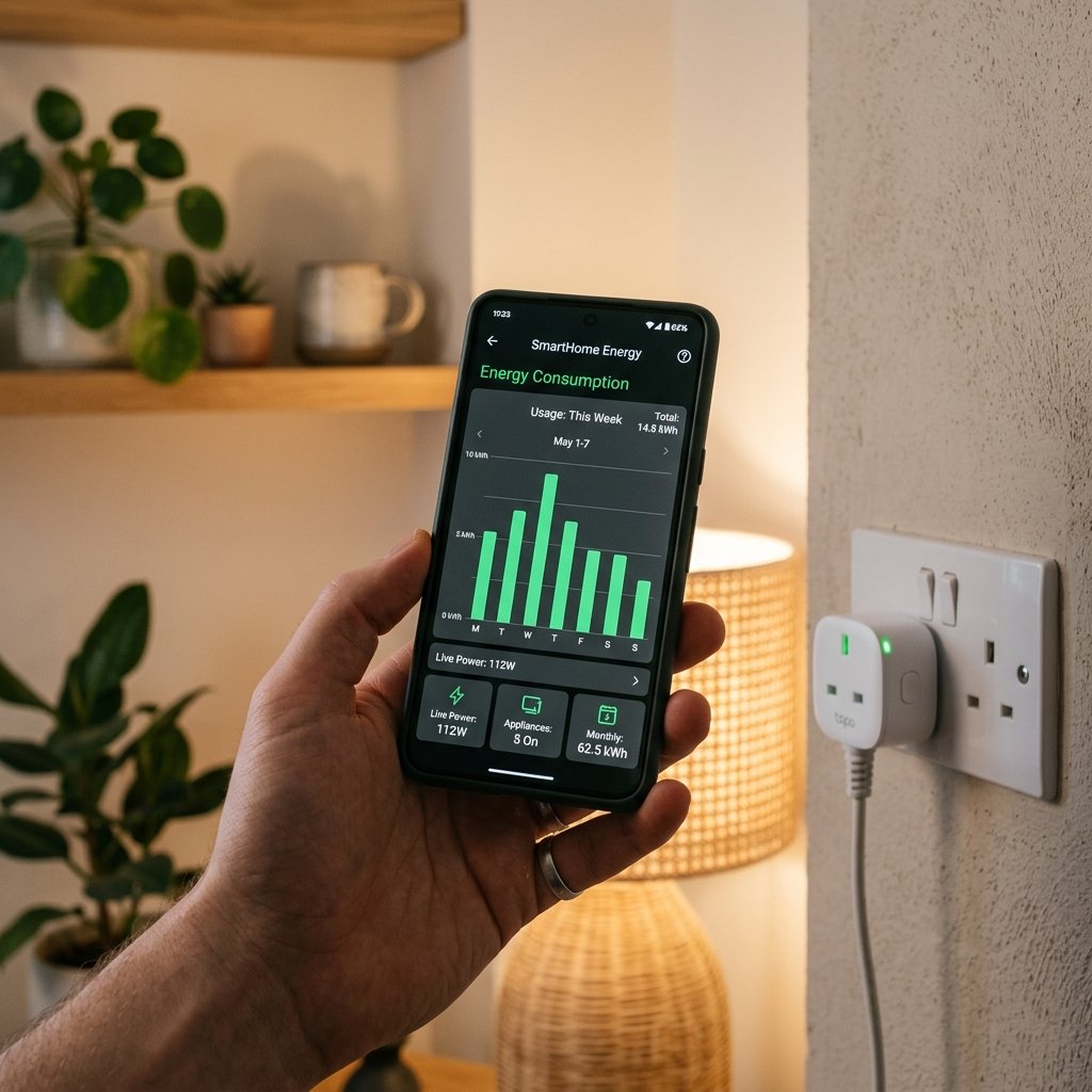 App de monitoreo Tapo P110: Estadísticas de energía